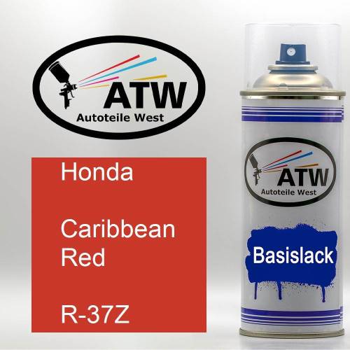 Honda, Caribbean Red, R-37Z: 400ml Sprühdose, von ATW Autoteile West.